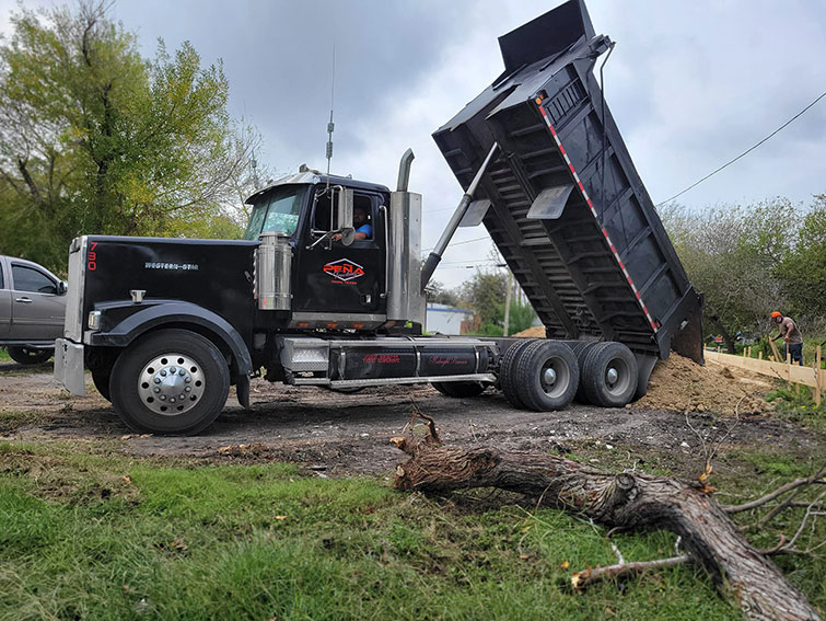 aggregate materials delivery